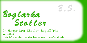 boglarka stoller business card